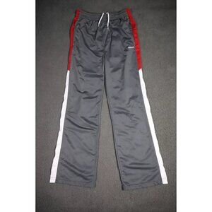 Reebook Track Pant Womens XL Gray/Red Activewear Spell Out Logo Embroidered